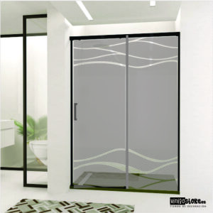 Vinilo Esmerilado Ondas