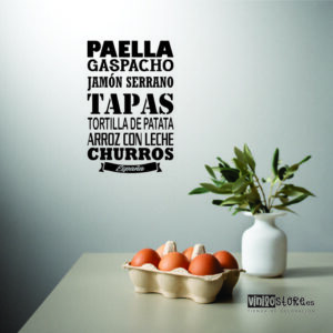 Vinilo Decorativo Menú