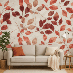 Hojas Otoñales en Acuarela