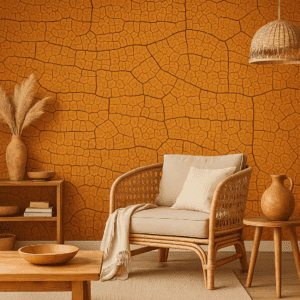 Textura Tierra Seca Naranja