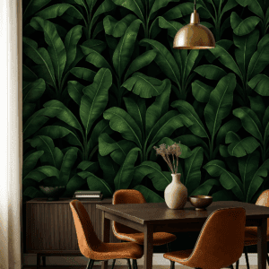 Vinilo Hojas de Plátano Verdes