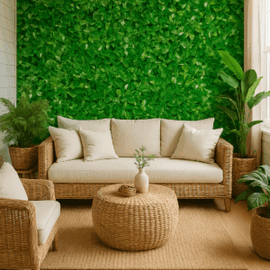 Vinilo Hojas Verdes Densas Natural