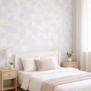 Vinilo geométrico en tonos pastel