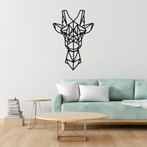 Jirafa Geométrico Adhesivo Personalizable