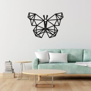 Mariposa Geométrico Adhesivo Personalizable