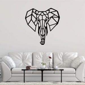 Elefante Geométrico Adhesivo Personalizable