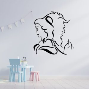 La Bella y la Bestia Vinilo Adhesivo