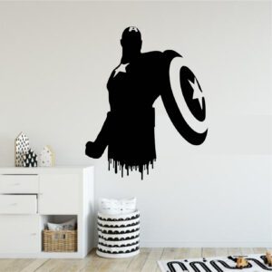 Capitán América Silueta Adhesivo