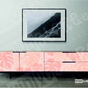 Hojas Tropical Rosado