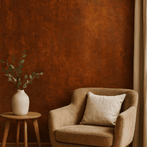 Vinilo impreso efecto óxido intenso para decoración industrial