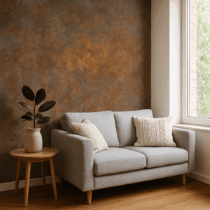 Vinilo impreso estilo óxido con matices grises industriales