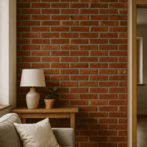 Vinilo de Pared Ladrillo Rojo Clásico