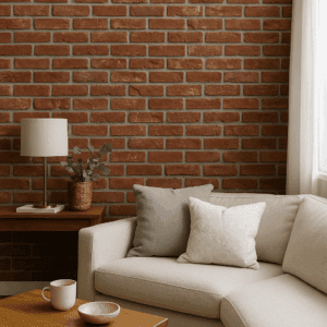 Ladrillo rojo limpio moderno