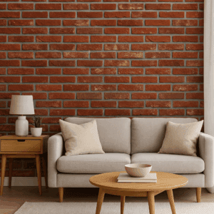 Ladrillo artesanal rojizo