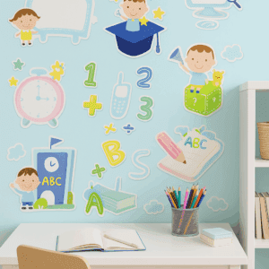 Vinilo Infantil Educativo Colorido