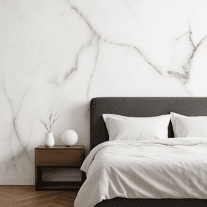 Vinilo Impreso Mármol Gris Elegante para Paredes