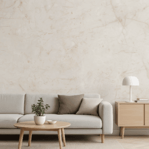 Vinilo Impreso Mármol Claro Elegante para Dormitorios Modernos