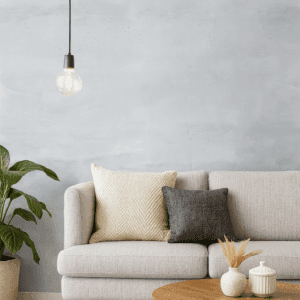 Vinilo efecto cemento gris claro para paredes modernas