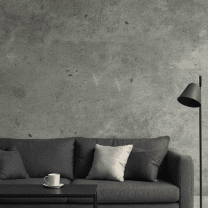 Vinilo Impreso Efecto Cemento Oscuro para Paredes Modernas