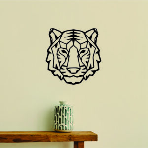 Vinilo Cabeza de Tigre Geométrico