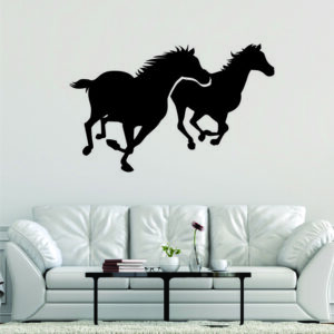 Vinilo decorativo de caballos corriendo