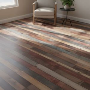 Vinilo para Piso Madera Multicolor Premium Diseño Moderno