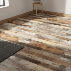 Vinilo para Piso Madera Multicolor Rústica Estilo Vintage